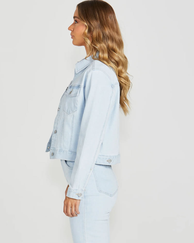 Sass Darcy Denim Jacket 96 Bleached Wash