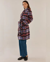 Betty Basics Oslo Coat Purple/Orange Check
