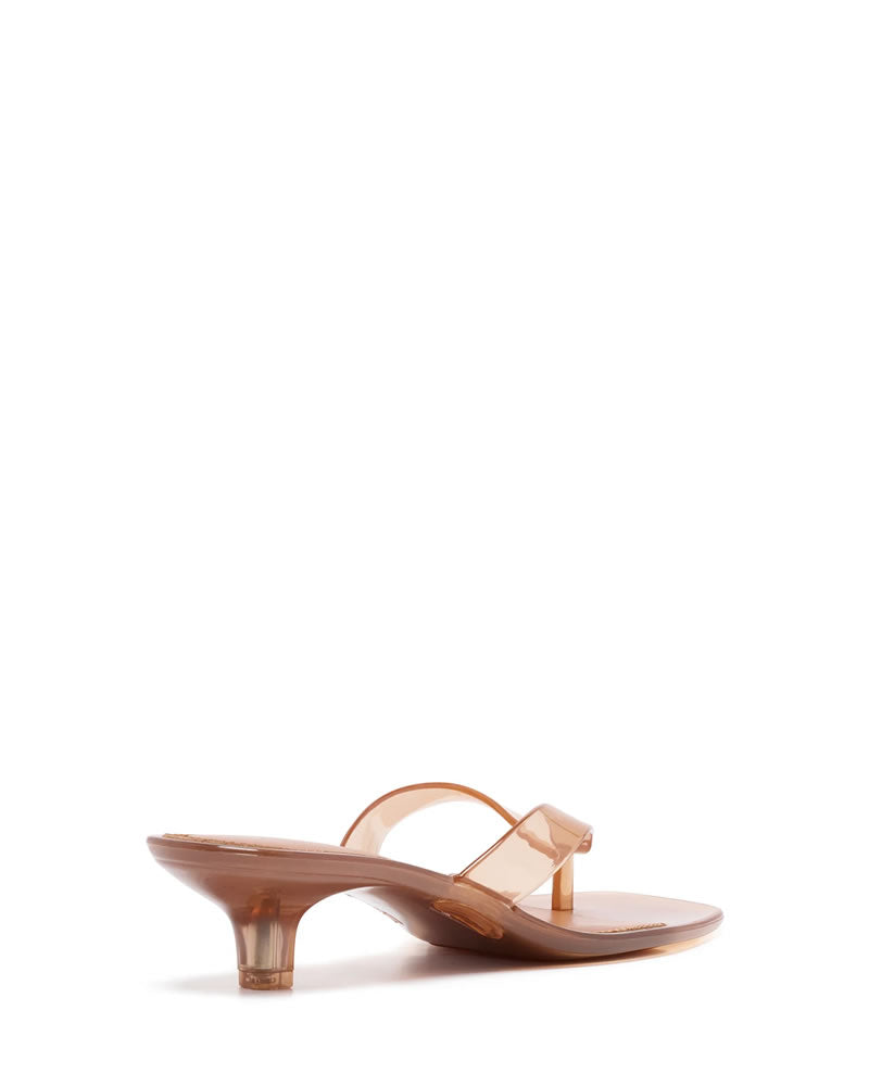 Therapy Shoe Jellyz Thong Heels Toffee