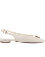 Billini Marcello Slingback Flats Cream Raffia