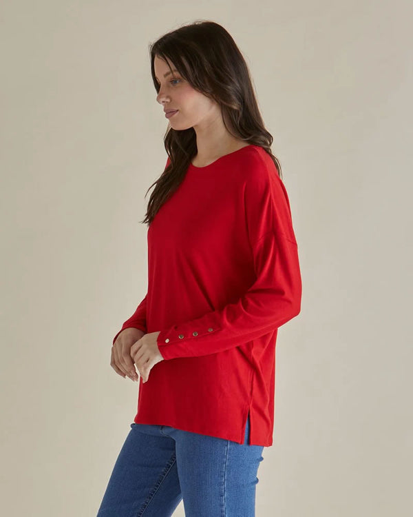  Betty Basics Hendrix Ribbed Long Sleeve Tee
