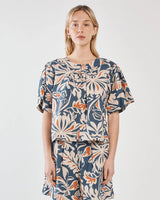 Sass Jana Blouse Wild Orchid Navy
