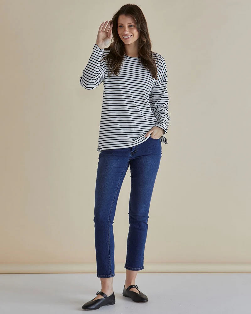 Betty Basics Hendrix Ribbed Long Sleeve Tee