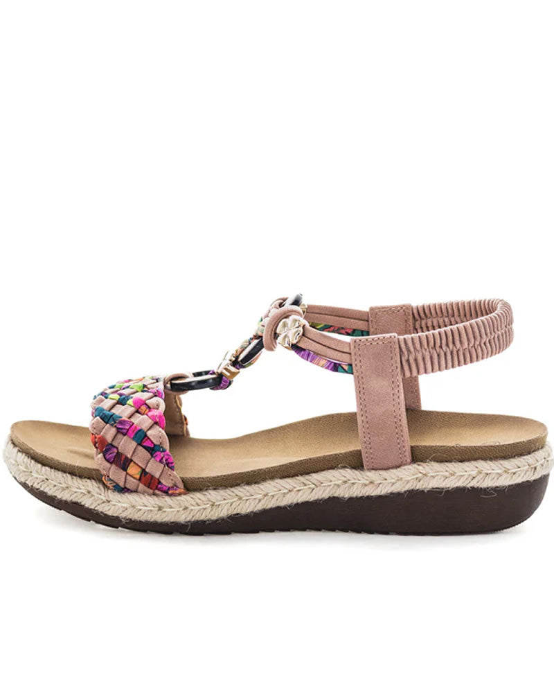 Wilde Shoes Sharleen Multi Colour Strappy Sandals