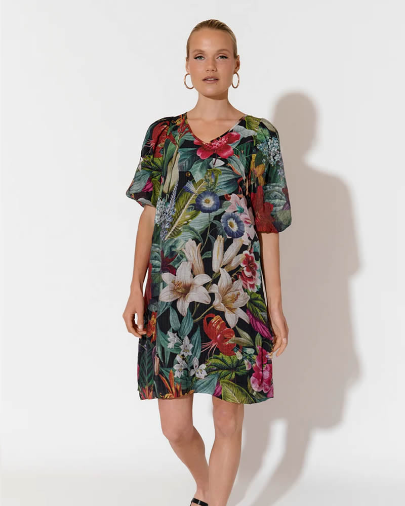 Adorne Bailee Short Dress Floral