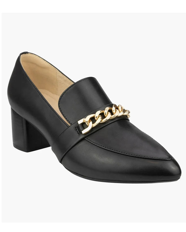  Florsheim Yolanda Black Leather Heels