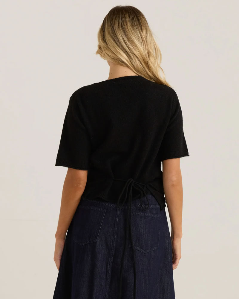 Sass Casey Short Sleeve Wrap Cardi