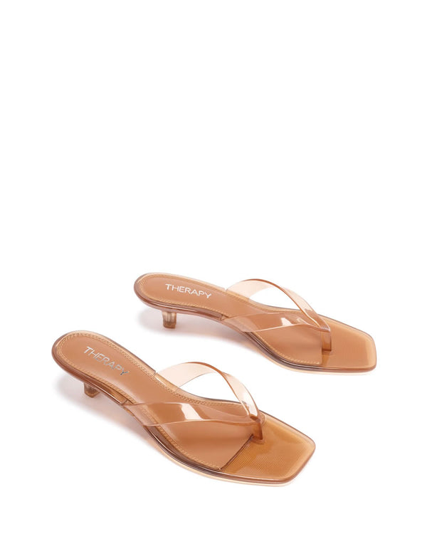  Therapy Shoe Jellyz Thong Heels Toffee