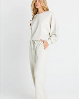 Betty Basics Marcy Grey Marle Sweatshirt