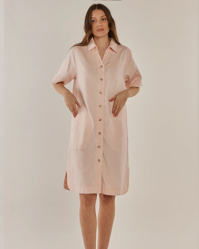 Betty Basics Dawson Denim Dress Pink