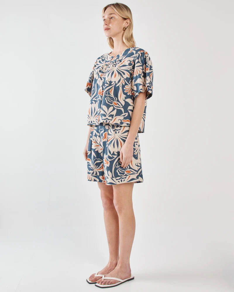 Sass Jana Blouse Wild Orchid Navy