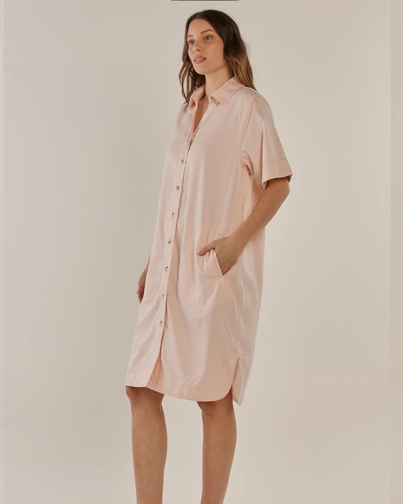 Betty Basics Dawson Denim Dress Pink