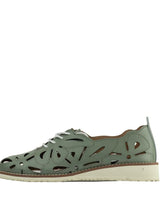 Just Bee Calila Lace-up Shoes Sage