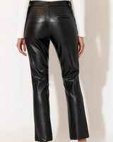 Adorne Tara Faux Leather Pants Black