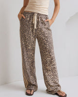 Mutig Callie Leopard Denim Jean Pants