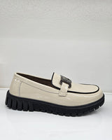 Just Bee Channa Patent/Croc Combo Chunky Loafers