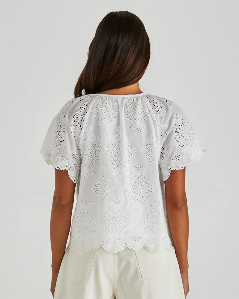 Sass Ani Short Sleeve Blouse