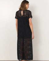 Adorne Lottie Lace Maxi Dress Black