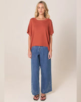 Fate + Becker Esther Knit Top Cinnamon