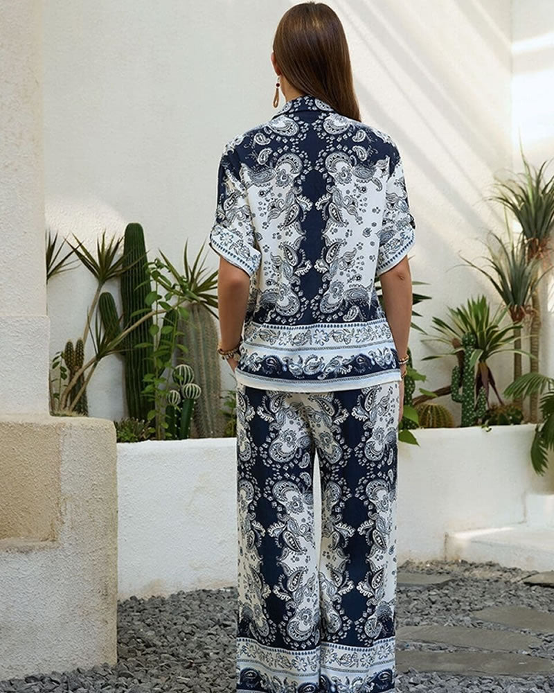 Mutig Paisley Print Shirt & Pant Set