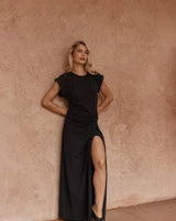 Sass Joni Twist Cap Sleeve Maxi Dress