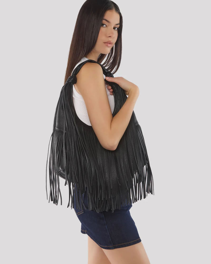 Peta + Jain Moss Hobo Fringe Bag