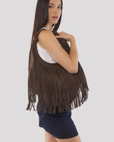 Peta + Jain Moss Hobo Fringe Bag