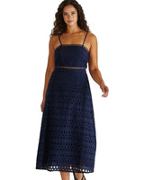 Sass Kali Broderie Midi Dress