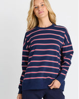 Betty Basics Ziggy Sweat Navy/Red Stripe