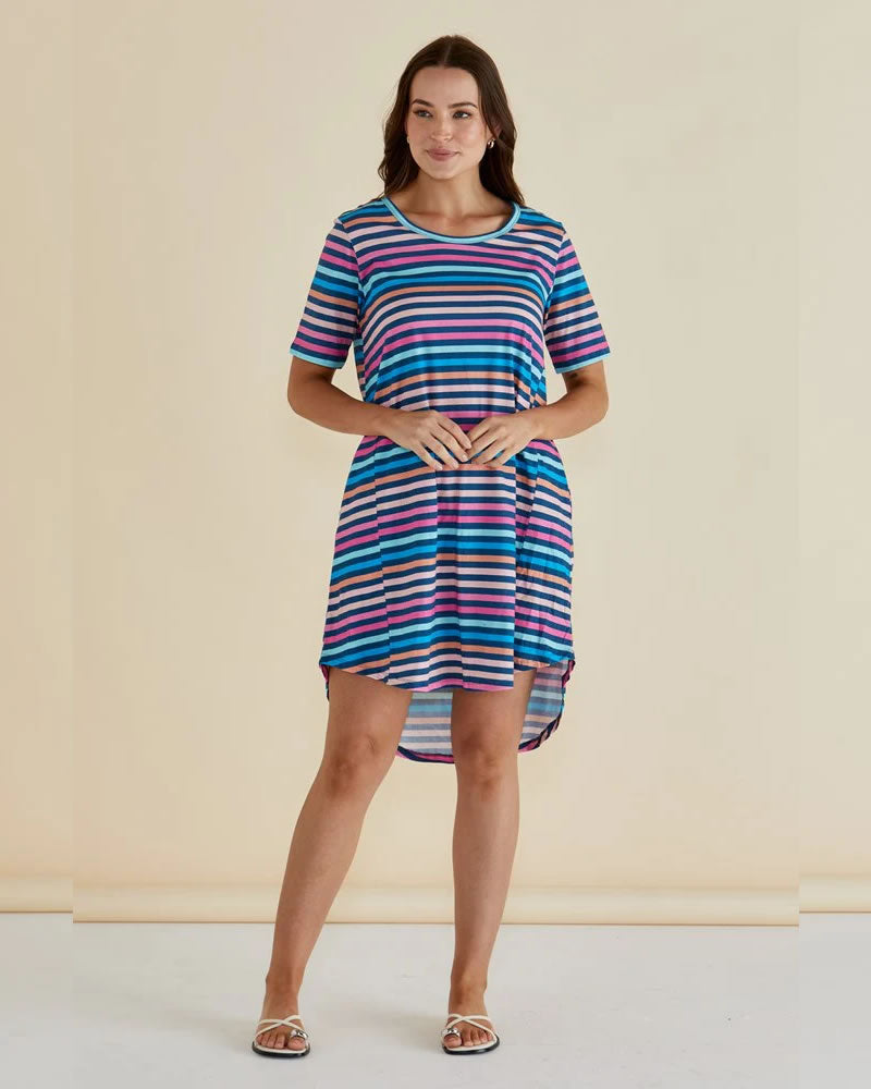 Betty Basics Nyree Multi Stripe Dress