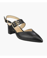 Florsheim Adriana Black Leather Slingback Heels