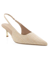 Billini Gemima Natural Raffia Slingback Pumps