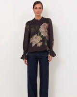 Adorne Manning Chandon Print Long Sleeve Top