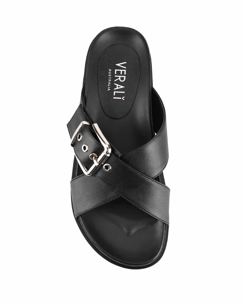 Verali Oscar Black Chunky Slides