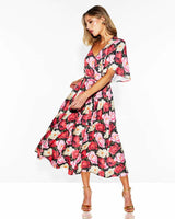 Fate + Becker The Lyrical Midi Dress Oscar Floral