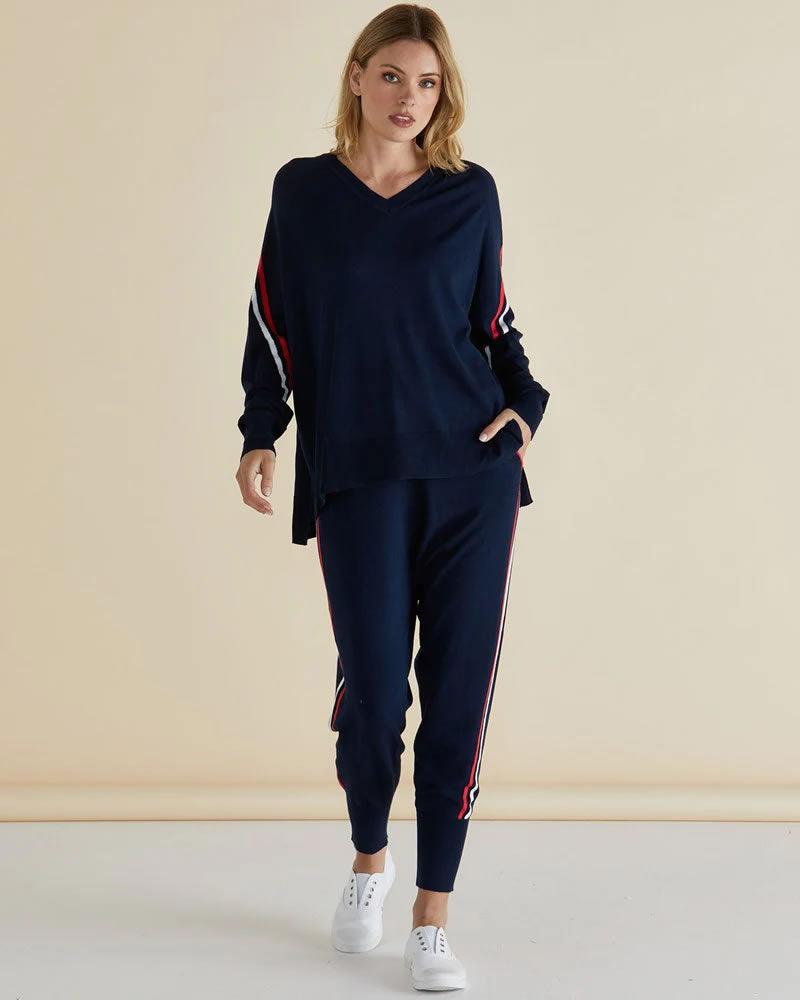 Betty Basics Aida Knit Pants Navy