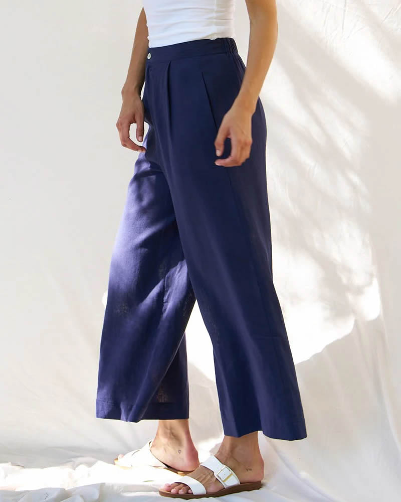 Betty Basics Aspen Palazzo Crop Length Pants