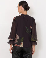 Adorne Manning Chandon Print Long Sleeve Top