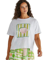 Sass Cynthia Tee White Print