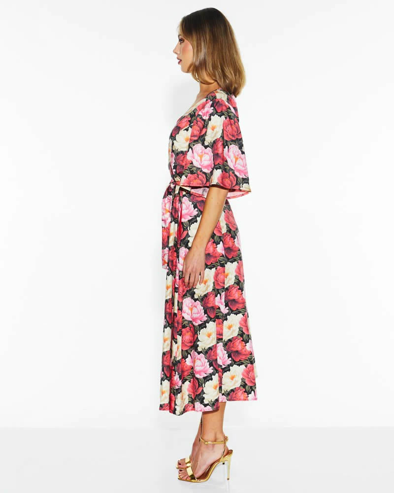 Fate + Becker The Lyrical Midi Dress Oscar Floral