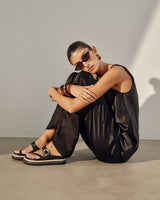 Billini Ameera Chunky Thong Slides Black