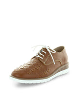 Just Bee Cassan Tan Leather Laceup