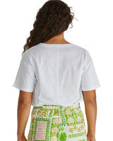 Sass Cynthia Tee White Print