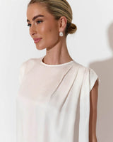 Adorne Yaro Sleeveless Top Ivory