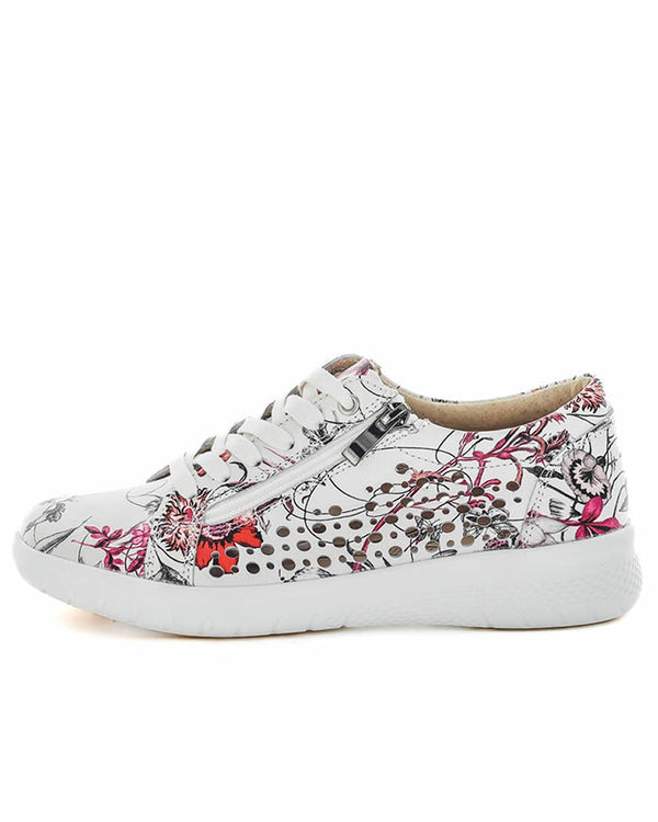  Just Bee Chicago Plum Print Leather Sneakers