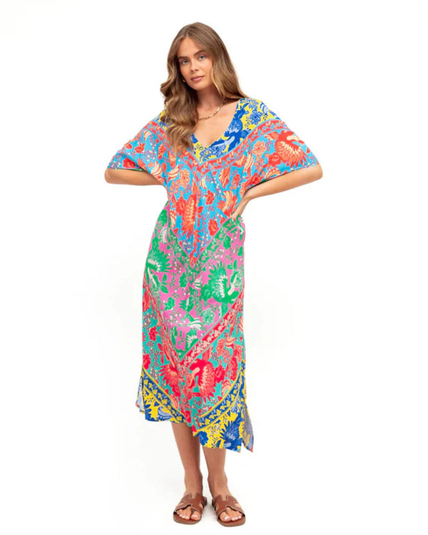  Label of Love Marini Printed Midi Kaftan