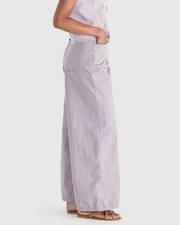  Sass Ainsley Wide Leg Jeans Blush Pink Denim
