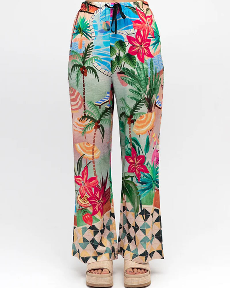 Paper Heart Poolside Wide Leg Pants