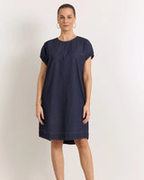 Adorne Cleo Lightweight Denim Short Dress