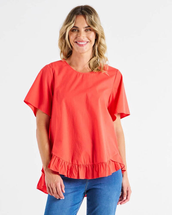  Betty Basics Candice Short Sleeve Blouse